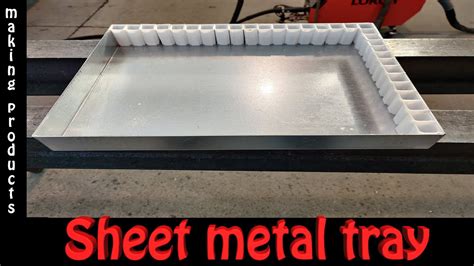 how to make a tray out of sheet metal|sheet metal carry all.